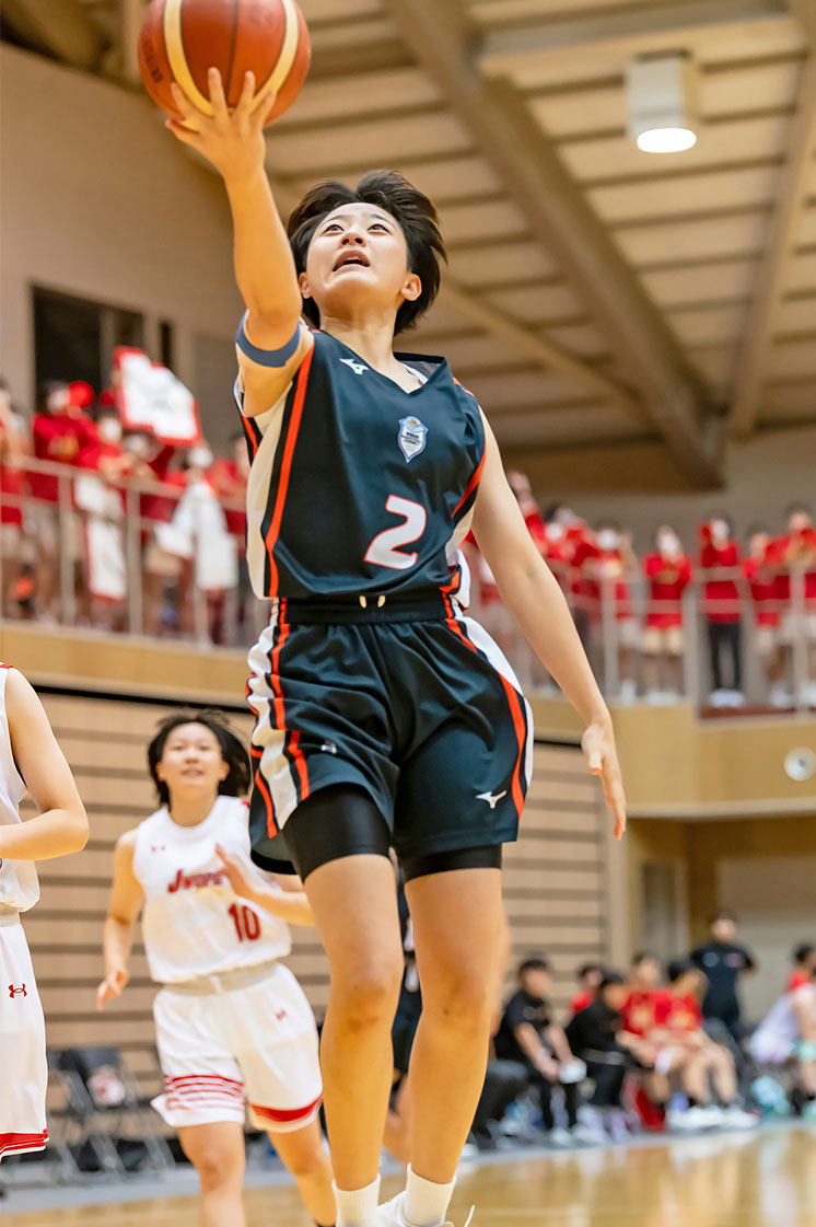 関東大学女子バスケットボールリーグ戦2部Aブロック 日本女子体育大学戦　#2 入澤 楓（経営社会学科3年・普天間高）