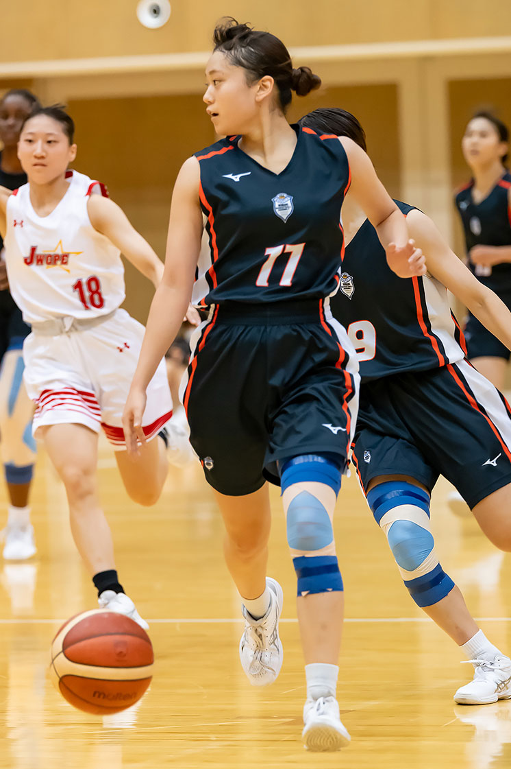 関東大学女子バスケットボールリーグ戦2部Aブロック 日本女子体育大学戦　#33 細野 未琉香（経営社会学科2年・市立柏高）